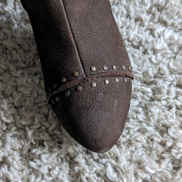 Max Studio Suede Leather Boots - Picture 6 of 9